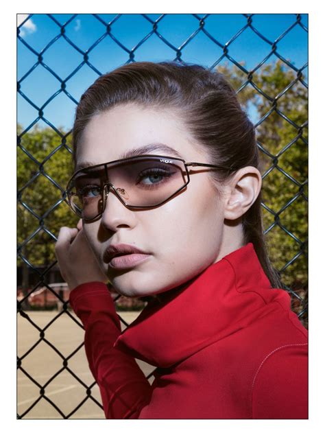 Gigi Hadid’s For Vogue Eyewear Latest Collection .